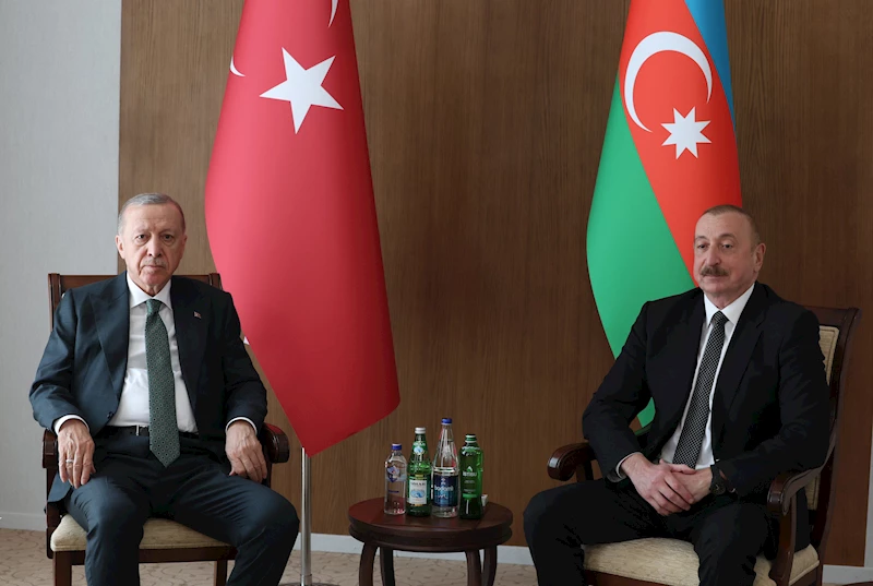 Cumhurbaşkanı Erdoğan, Azerbaycan Cumhurbaşkanı Aliyev ile görüştü