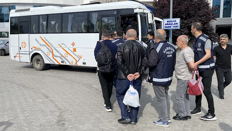 Samsun merkezli ‘Maydonoz Döner’ operasyonunda 14 şüpheli adliyede