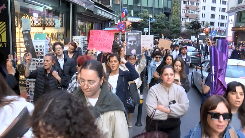İstanbul - Şişli’de kadınlar öldürülen Bahar Aksu için yürüdü