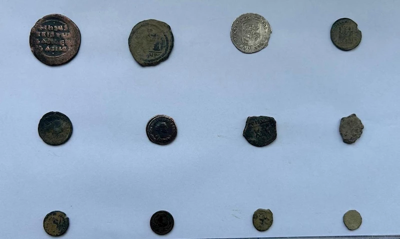 Tarihi eser operasyonunda 12 sikke ve 14 tarihi eser ele geçirildi