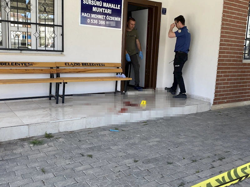 Mahalle muhtarı, silahlı saldırıda yaralandı
