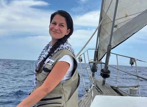 Madleen aktivistleri Şuayb Ordu ve Yasemin Acar, Berlin