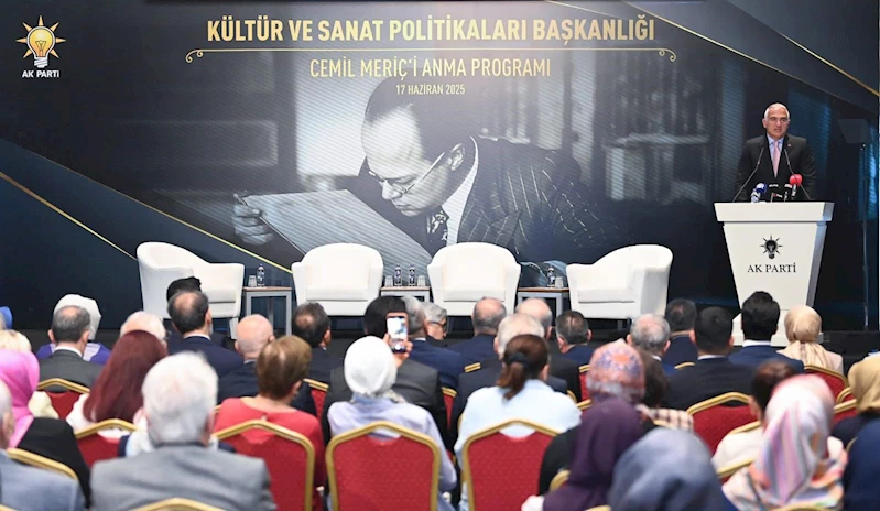 Bakan Ersoy: Cemil Meriç, bize kim olduğumuzu hatırlatmıştır