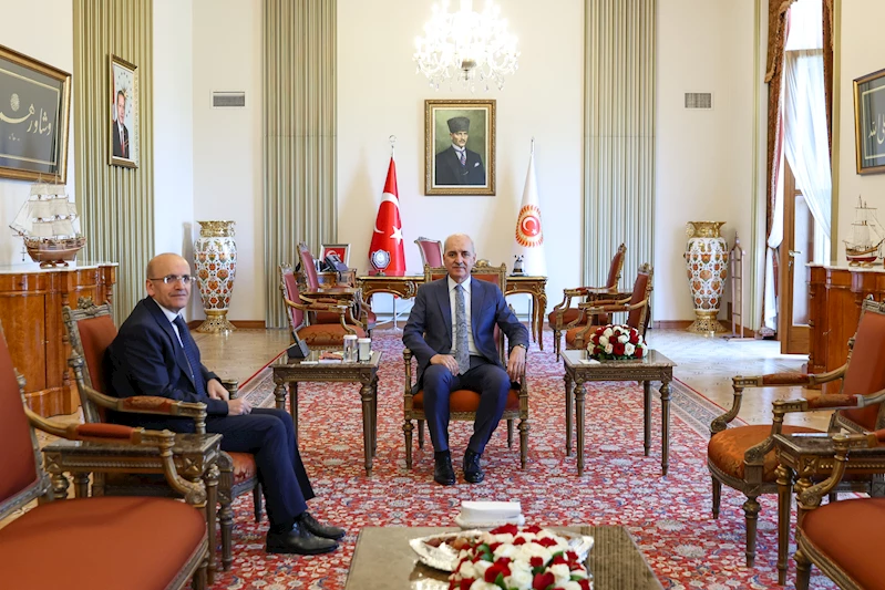 TBMM Başkanı Kurtulmuş, Bakan Şimşek