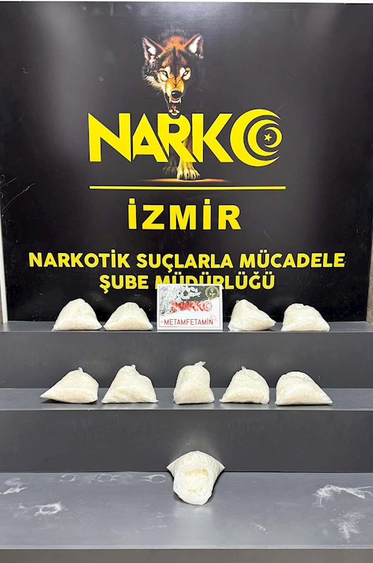 Otomobilde 10 kilo 40 gram metamfetamin ele geçirildi