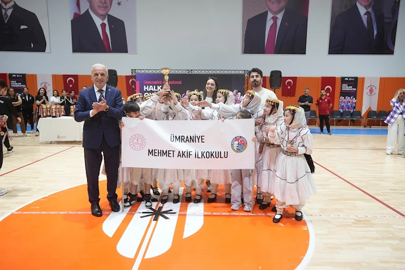Ümraniye Halk Oyunları Yarışması’nda 270 öğrenci yeteneklerini sergiledi