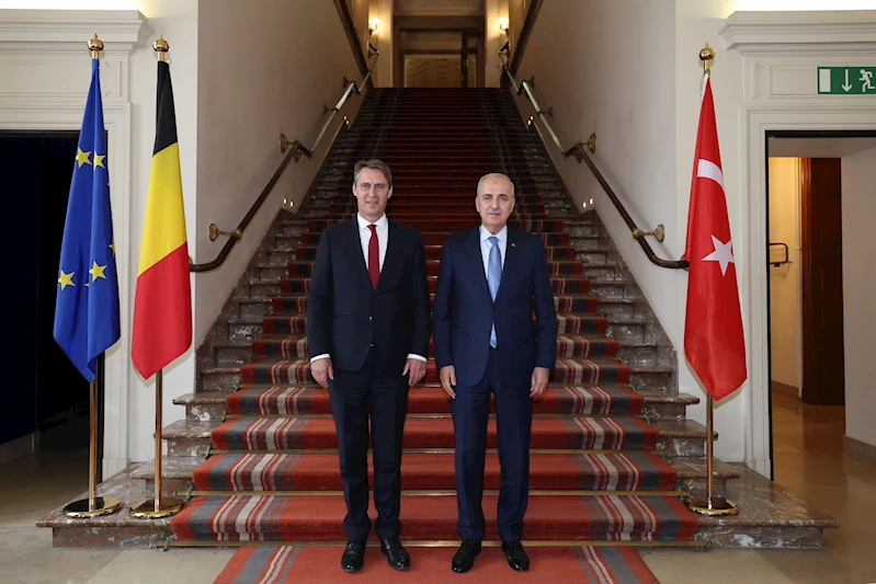 TBMM Başkanı Kurtulmuş, Belçika Senato Başkanı Blondel ile bir araya geldi