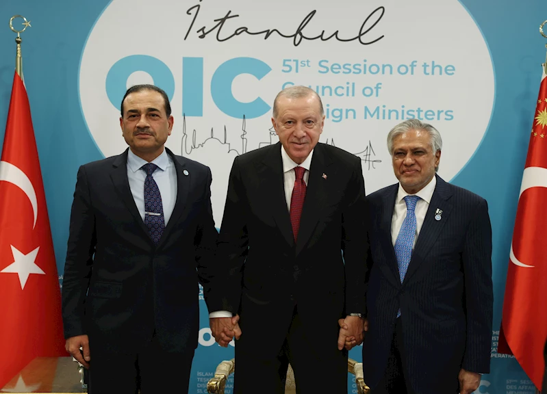 İstanbul- Cumhurbaşkanı Erdoğan, Pakistan Kara Kuvvetleri Komutanı ve Dışişleri Bakanı’nı kabul etti