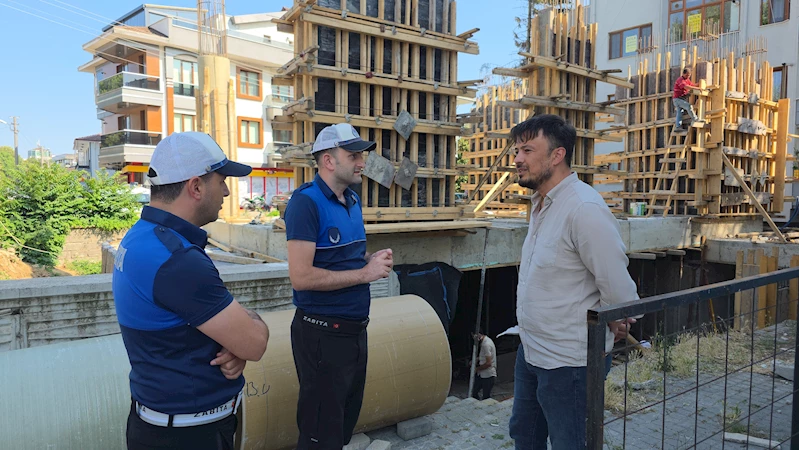 Zabıta ekiplerinden inşaatlara 
