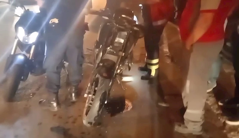 Otomobil ile çarpışan motosikletin sürücüsü öldü
