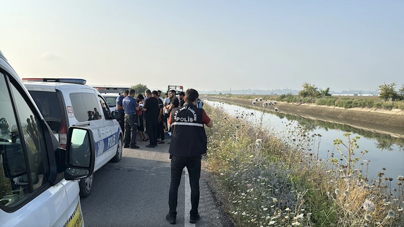 Sulama kanalında akıntıya kapılan Feryat