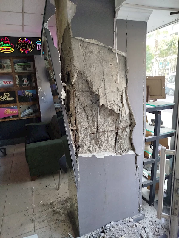 Kolonu patlayan 7 katlı apartman tahliye edildi; daha önce de market için kolon kesildi iddiası