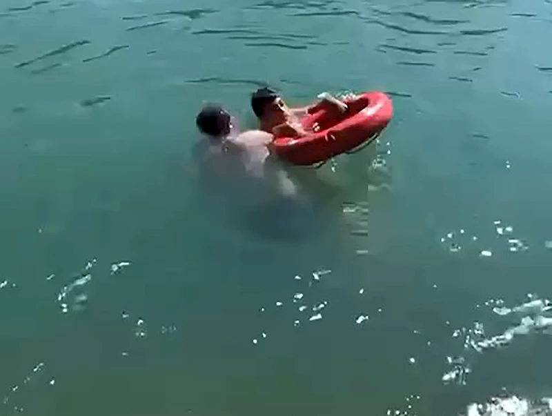 Sulama kanalına düşen Ayaz