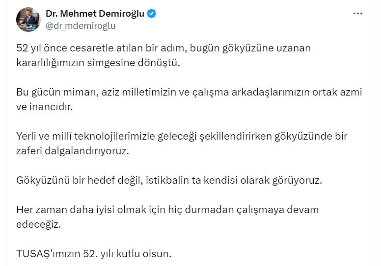 TUSAŞ 52 yaşında (2)