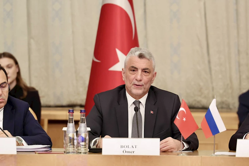 Bakan Bolat, Türk-Rus Ticari ve Ekonomik İşbirliğine Dair Hükümetlerarası Karma Komisyonu toplantısına katıldı / Video eklendi