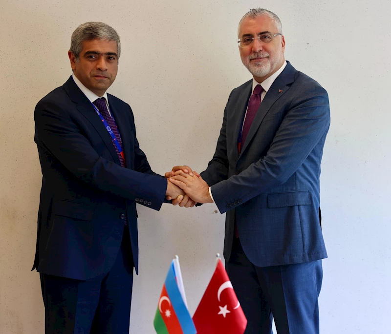 Bakan Işıkhan, Azerbaycan Çalışma ve Halkın Sosyal Koruması Bakanı Aliyev ile görüştü