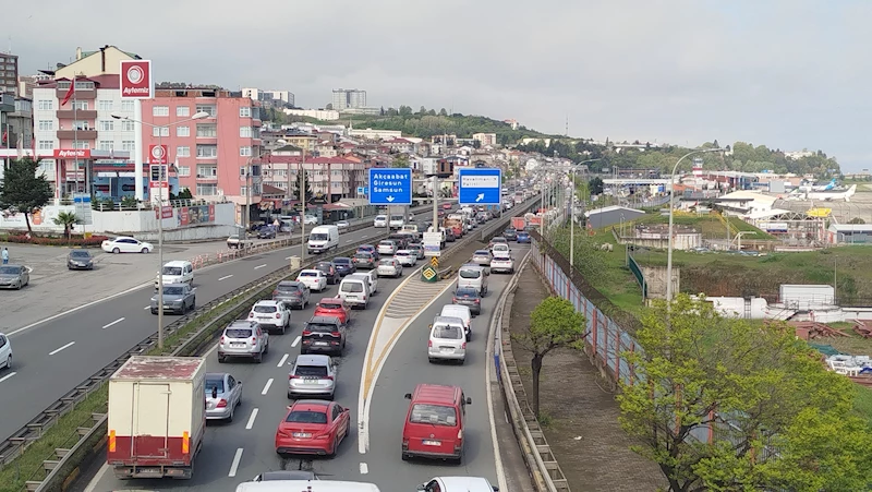 Bayram dönüş yolunda 