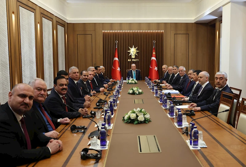 Cumhurbaşkanı Erdoğan, Irak Temsilciler Meclisi Başkanı Meşhedani ile bir araya geldi