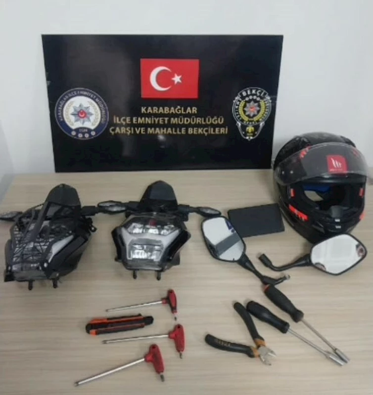 Motosiklet hırsızı suçüstü yakalandı