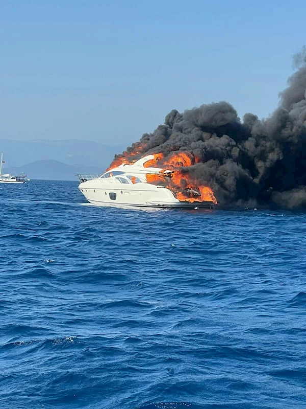 Bodrum’da motoryatta yangın
