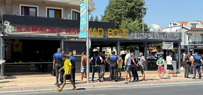 Eğlence mekanında tekmeli, yumruklu 