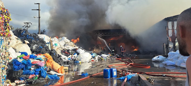 Ordu’da geri dönüşüm tesisinde yangın 