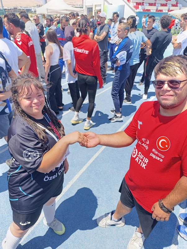 Down sendromlu milli sporcu Ramazan