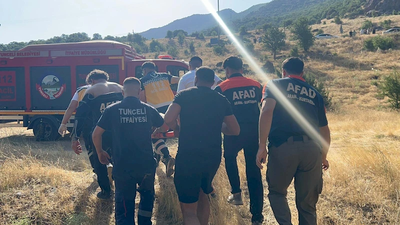Pülümür Nehri’nde akıntıyla sürüklenen 2 arkadaştan 1