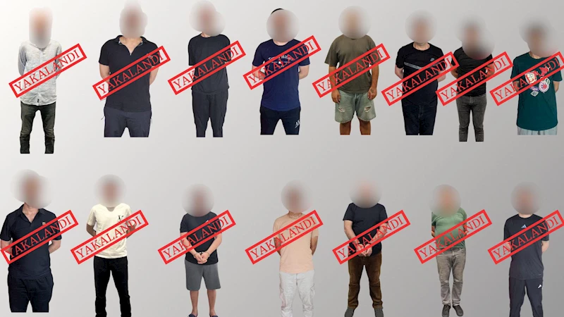Kırmızı bültenle aranan 14, ulusal seviyede aranan 1 suçlu Türkiye