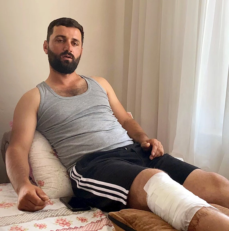 Iğdır - Arkadaşının kürekli müdahalesiyle kendisine saldıran ayıdan kurtuldu /Video eklendi 
