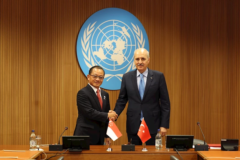 TBMM Başkanı Kurtulmuş, Singapur Parlamento Başkanı Peng ile bir araya geldi