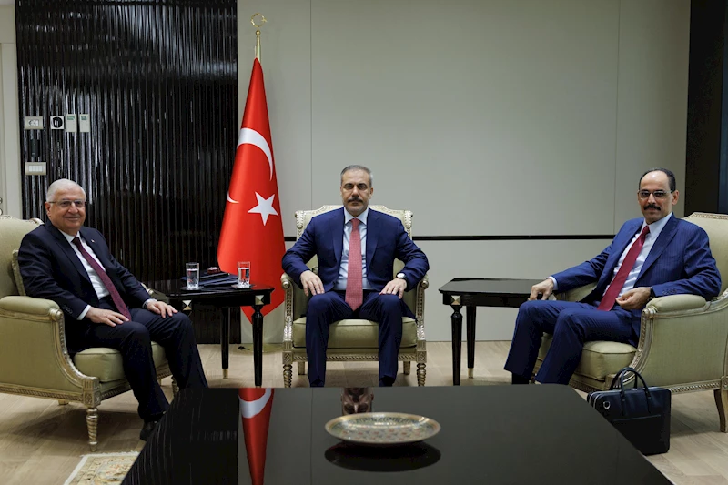 Bakan Fidan, MİT Başkanı Kalın ve  Bakan Güler ile görüştü