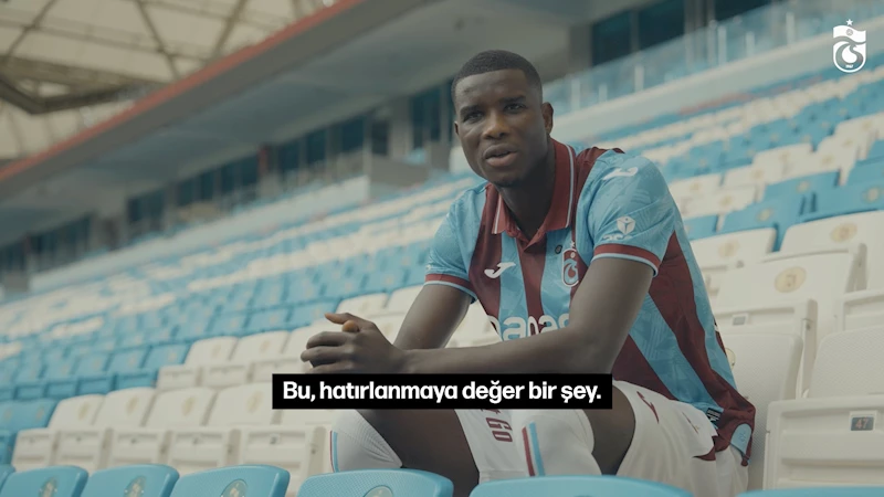 Nijeryalı golcü Onuachu, Trabzonspor’a geri dönüşünü anlattı: Yarım kalan bir işimizi tamamlamak için döndüm / Görüntü eklendi