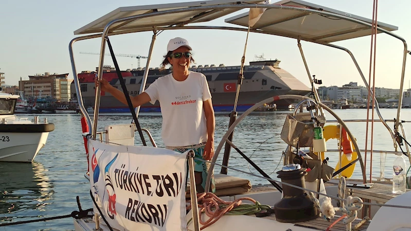 Solo yelken sporcusu Mireli, Türkiye rekoru kırdı; 15 gün 6 saat 41 dakikada Hopa’dan İskenderun’a geldi
