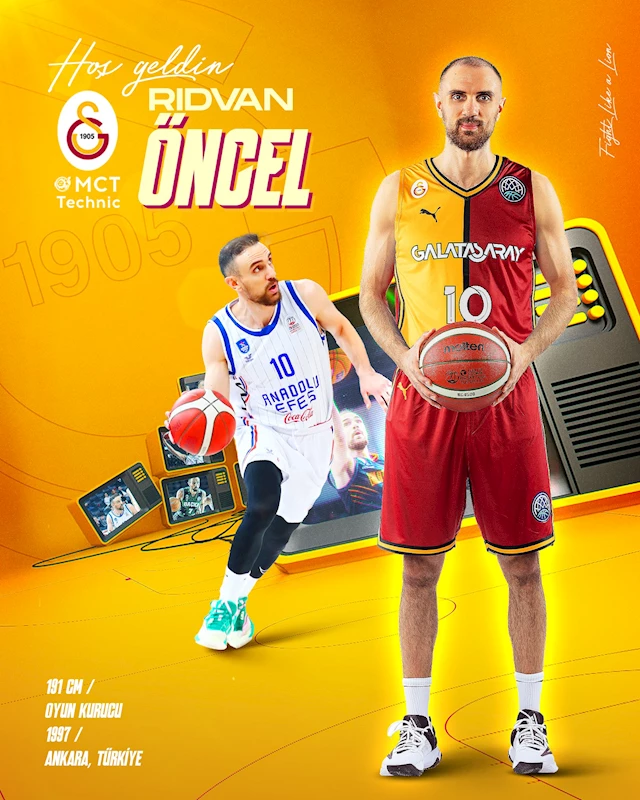 Galatasaray MCT Technic, Rıdvan Öncel’i kadrosuna kattı