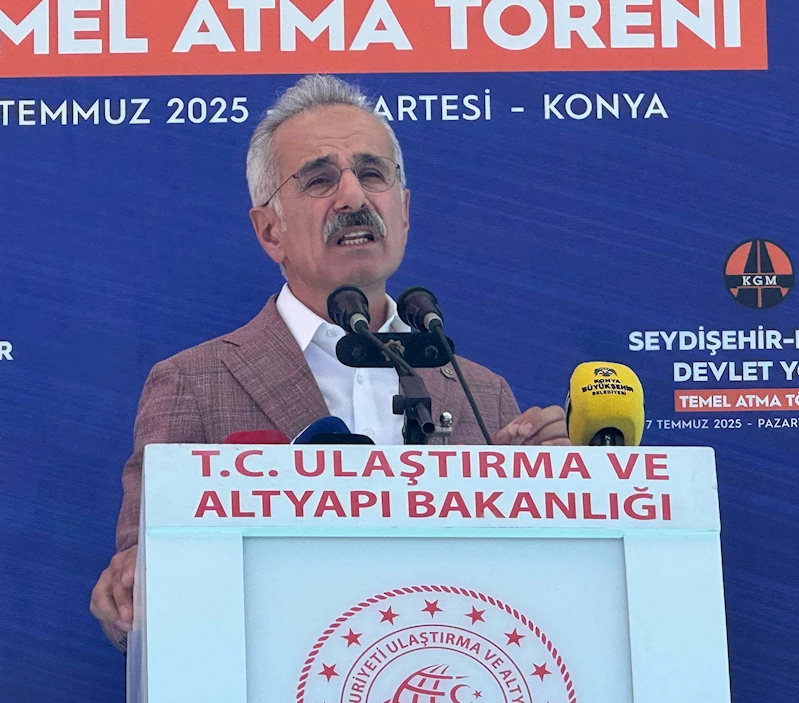 Konya- Bakan Uraloğlu: Seydişehir- Bozkır yoluyla yıllık 175 milyon lira tasarruf edeceğiz /Video eklendi 