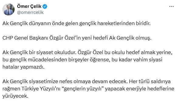 AK Parti Sözcüsü Çelik