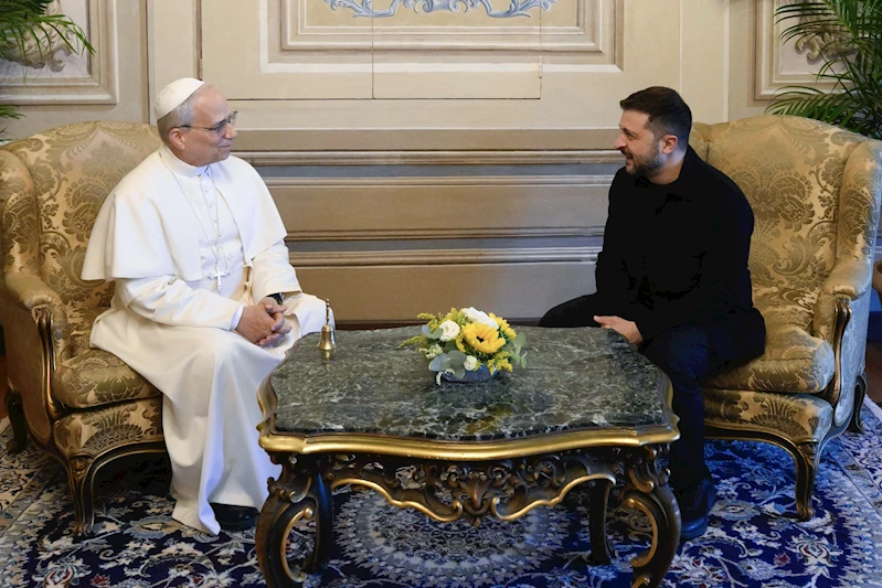 Zelenskiy, Papa 14’üncü Leo ile görüştü