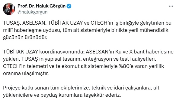 TÜRKSAT 6A, görevinin ilk yılını tamamladı (2)