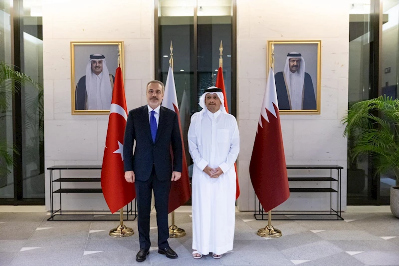 Bakan Fidan, Katar Başbakanı El Sani ile bir araya geldi