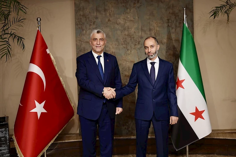 Bakan Bolat, Suriye Kara ve Deniz Limanları Genel İdaresi Müdürü Bedevi ile görüştü