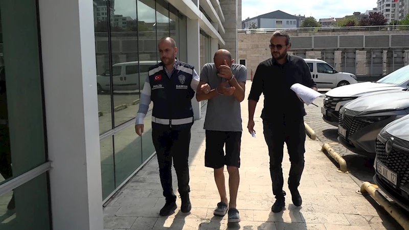 Samsun- Hırsızlık için el feneriyle girdiği inşaatta suçüstü yakalandı /Video eklendi 
