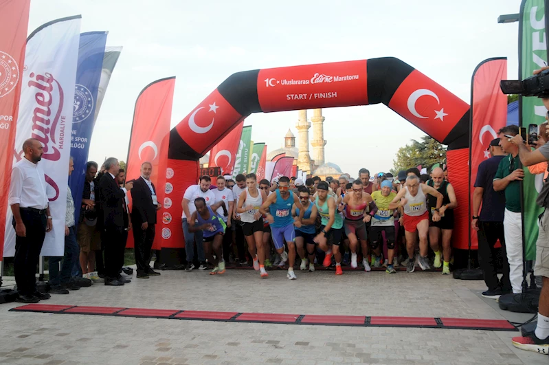 Uluslararası Edirne Maratonu renkli görüntülere ev sahipliği yaptı / Video eklendi