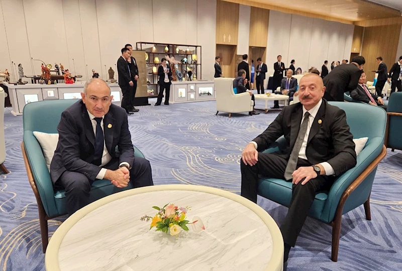 Aliyev ve Paşinyan, Çin’de bir araya geldi