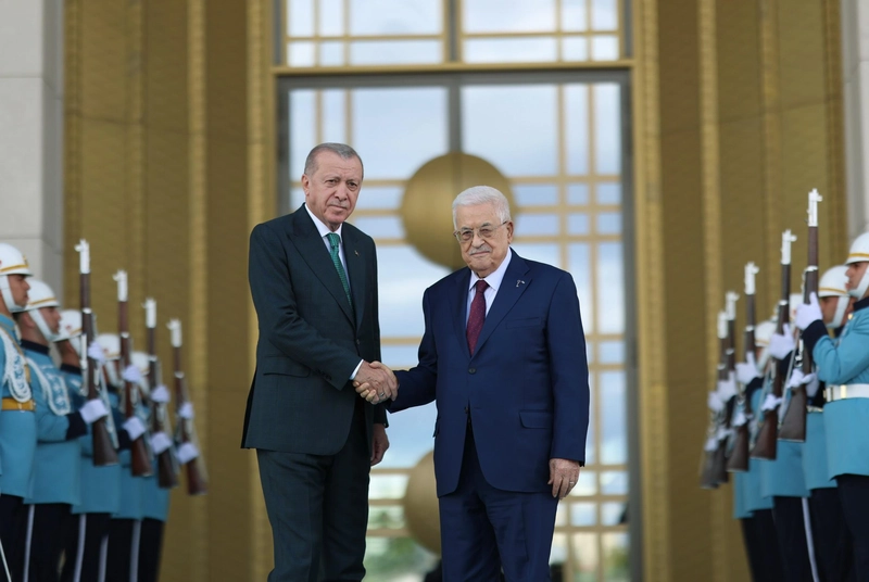 Cumhurbaşkanı Erdoğan, Filistin Devlet Başkanı Abbas ile görüştü (2)