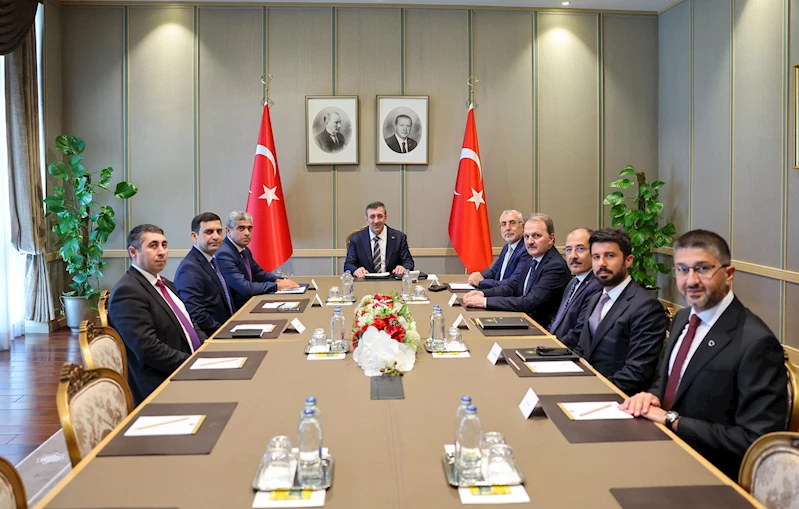 Cevdet Yılmaz, Azerbaycan Çalışma ve Halkın Sosyal Koruması Bakanı Aliyev ile görüştü