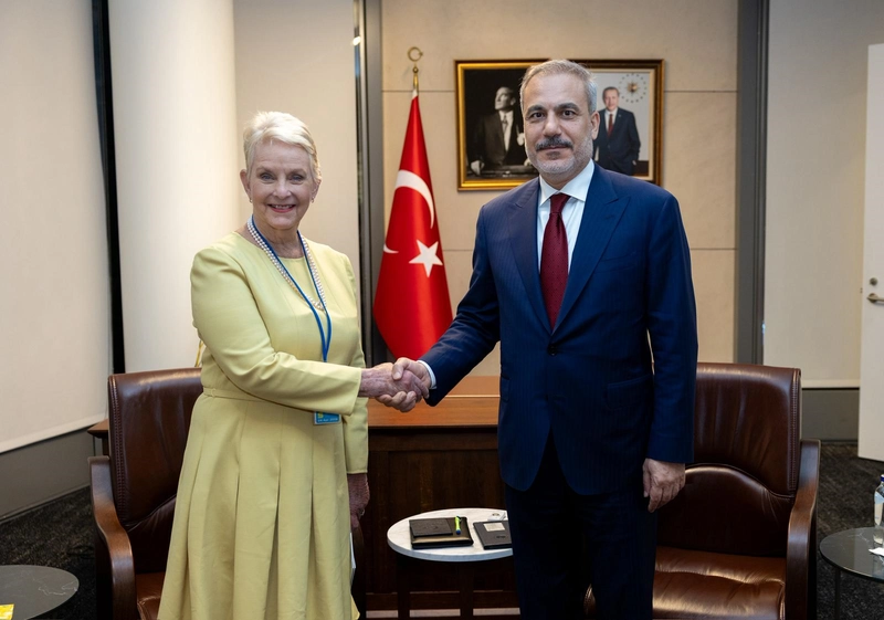 Bakan Fidan, BM Dünya Gıda Programı İcra Direktörü McCain ile görüştü